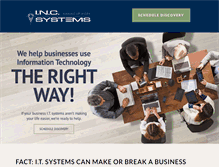 Tablet Screenshot of inc-systems.com